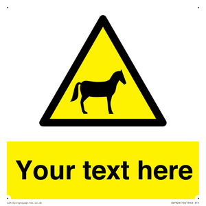 Custom warning horses